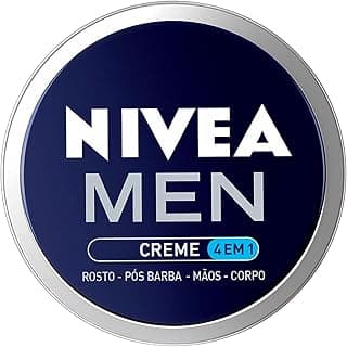 NIVEA MEN Creme 4 em 1 75g, Hidratação Intensa, Evita Ressecamento, Corporal, Facial, Mãos, Pós Barba, Pele Normal e Extrasseca