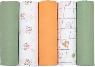 Fralda Soft Premium Papi Baby C/Bainha 78Cm X 78Cm 05 Unidades