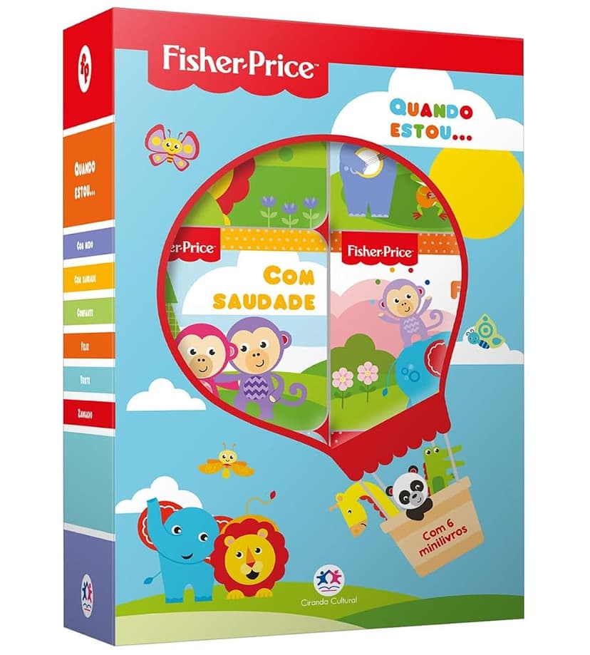 Kit livrinhos Fisher-Price - Quando estou... (Com 6 mini livrinhos)